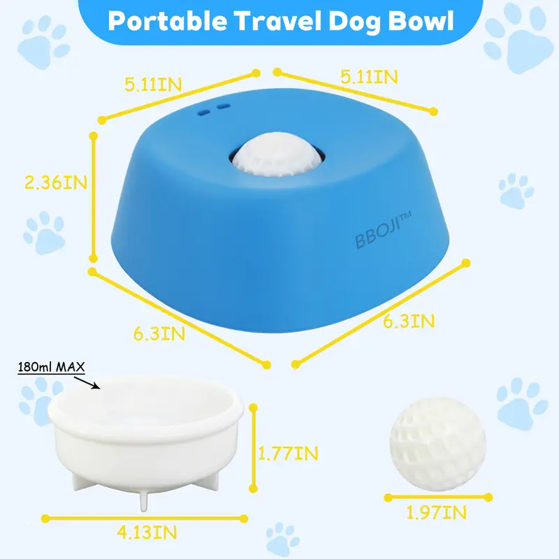 LickDish portable travel dog lick bowl — BPA-free, non-toxic, dishwasher safe